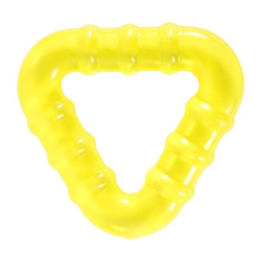 Прорезыватель для зубов силиконовый с водой, Lindo  LI 181 (желтый)