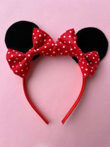 Красивый ободок Minnie Mouse для девочки, ручная работа