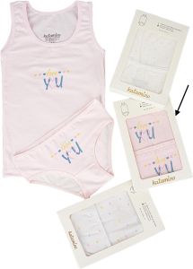 Набор нижнего белья для девочки (майка и трусики),  розовый, K128437
