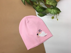 Трикотажна шапка "Евелін" для дівчинки (рожева), Talvi 02869