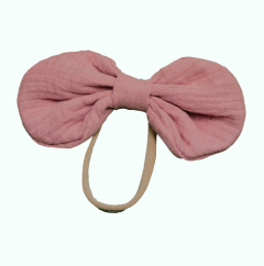 Стильна пов'язка з бантом (рожева), Minikin 224014