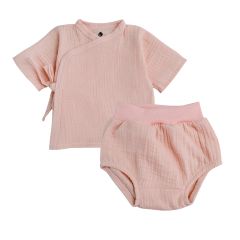 Мусліновий комплект-двійка для дитини (рожевий), Minikin 223114
