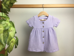 Муслиновое платье для девочки (сирень), Lotex 055-11