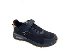 Текстильні кросівки для дитини, EC266 black/gold