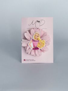Красива заколка для дівчинки "Barbie" 6х6, ручна робота