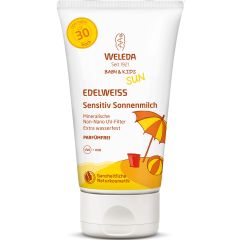 Солнцезащитное молочко Эдельвейс для чувствительной кожи SPF 30 150 мл, Weleda 007555EN