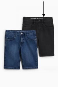 Джинсовые шорты для мальчика 1шт. (черные), 2189340