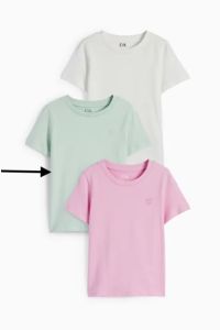 Трикотажная футболка для девочки 1 шт. (зеленая), 2215416