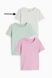 Трикотажна футболка для дівчинки 1 шт. (біла) 2215416