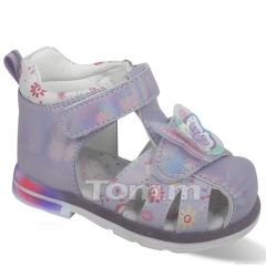 Шкіряні сандалі для дівчинки (світяться при ходьбі), C-T9839-C
