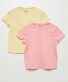 Набір трикотажних футболок для дівчинки (2 шт.)