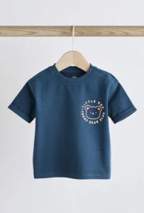 Трикотажная футболка для мальчика 1шт.(синяя)