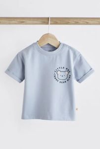 Трикотажная футболка для мальчика 1шт.(голубая)