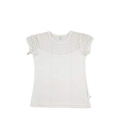 Трикотажна футболка з мереживом для дитини , Фн-3, Mokkibym
