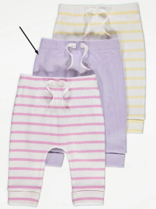 Трикотажные штаны в рубчик для ребенка 1 шт. (сиреневые)