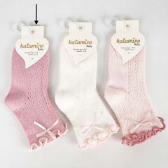 Трикотажные носки для ребенка (1шт. розовые), Katamino K24087