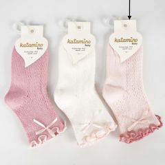 Трикотажні шкарпетки для дитини (1шт. світло-рожеві), Katamino K24087