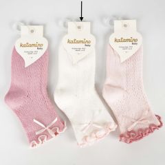 Трикотажні шкарпетки для дитини (1шт. білі), Katamino K24087