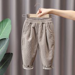 Вельветовые брюки с микроплюшевой подкладкой для мальчика