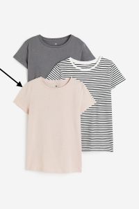 Трикотажная футболка (1 шт., бледно-розовый) для ребенка, 1086721006
