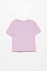Трикотажна футболка для дівчинки 1 шт.(фіолетова)