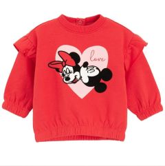 Теплый трикотажный свитшот с начесом внутри "Minnie Mouse"
