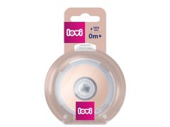 Соска для пляшечки Lovi Mammafeel Slow, динамічна, 0+, 18/731