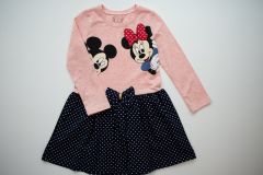 Трикотажное платье для девочки Mickey&Minnie Mouse, Baby Pink 4823