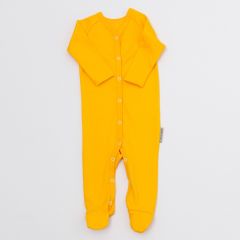 Трикотажный человечек с закрытыми стопами (лимонный), TaNa Baby, 10