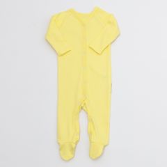 Трикотажный человечек с закрытыми стопами (желтый), TaNa Baby, 10
