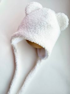 Шапка с флисовой подкладкой для ребенка (белый), Mini Flamingo