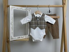 Трикотажный комплект-тройка с легким начесом внутри, Little Angel 153