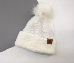 Шапка с флисовой подкладкой внутри, "Мигель", (белый), Talvi 01660