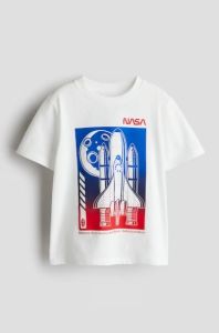 Футболка с принтом для мальчика "NASA", 1216652049