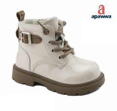 Ботинки c плюшевой подкладкой для девочки, Apawwa N629-1/N630-1 beige