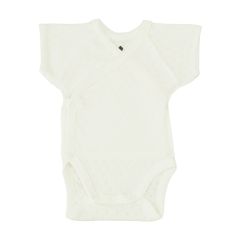 Боди-льоля из ажурного трикотажа для ребенка (молочный), 251005