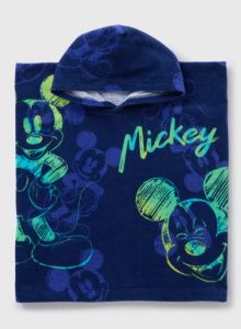 М'який махровий рушник-пончо "Mickey Mouse"