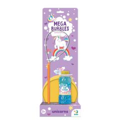 Мыльные пузыри Mega Bubbles с тарелкой "Единорожки" 450 мл, Dodo 500118