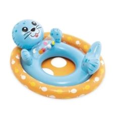 Надувний круг з отворами для ніжок "Морський котик", 79х58 см., INTEX 59570
