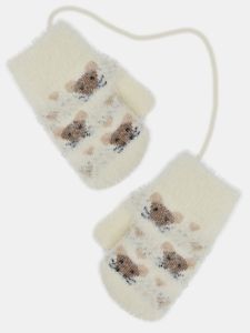 Трикотажні рукавиці з махрою всередині на шнурку, Noviti RZ048-G-01