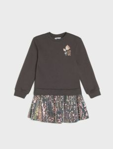 Сукня-світшот на флісі для дівчинки, 567GR-ML