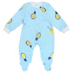Трикотажний чоловічок для малюка (блакитний/смужка), Minikin 2010703