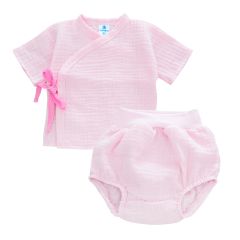 Мусліновий комплект-двійка для дитини (рожевий), Minikin 2011214/223114