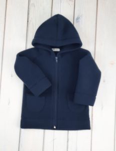 Вовняна курточка-худі для дитини (темно-синя), 16-4 Mokkibym