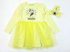Трикотажне плаття з фатином для дівчинки, Poppins 7557