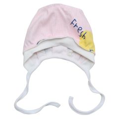 Трикотажна шапочка для малюка (рожевий/смужка), Minikin 208903