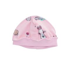Трикотажна шапочка з  легким начосом всередині (рожева), 217501
