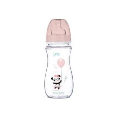 Антиколиковая бутылочка с широким отверстием  240мл (панда) Canpol Babies 35/221