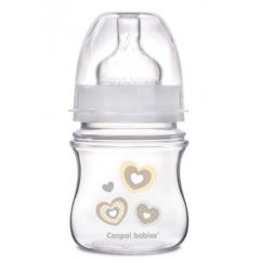 Антиколікова пляшечка з широким горлечком Newborn baby Easy Start, 120 мл, Canpol Babies 35/216 (біла)