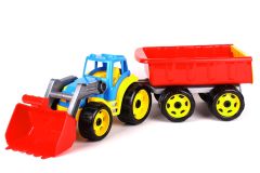 Іграшка "Трактор з ковшем і причепом", ТехноК 3688